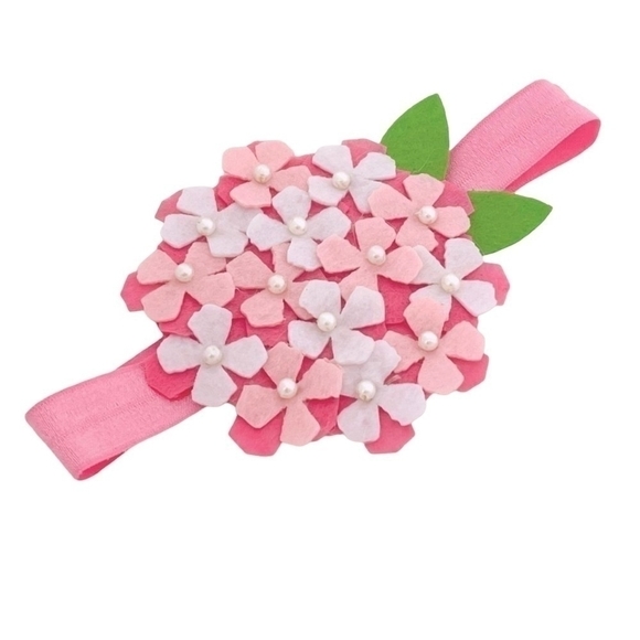 NWT Ma Petite Baby Girl Fabric Flower Head Band - Picture 1 of 3